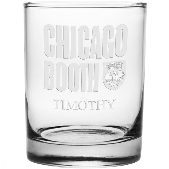 Chicago Booth Tumbler Glasses - Set of 2 Made in USA Shot #2