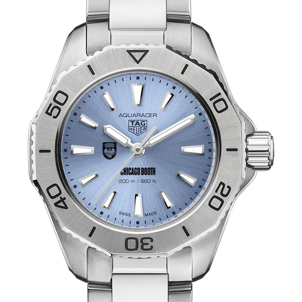 Chicago Booth Women&#39;s TAG Heuer Steel Aquaracer with Blue Sunray Dial Shot #1