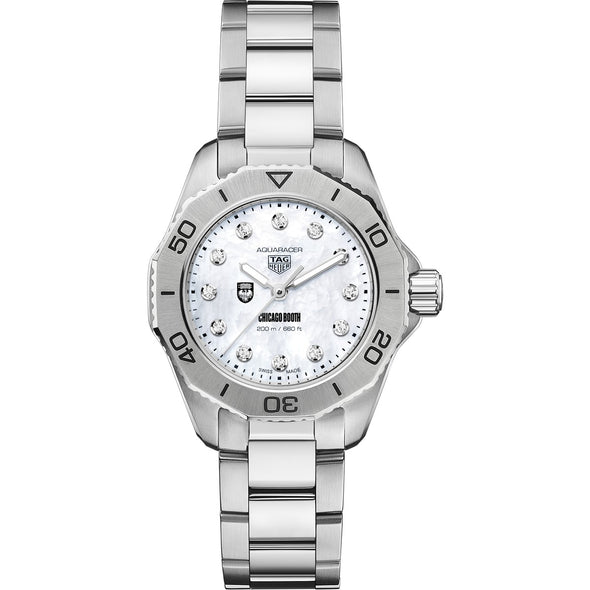 Chicago Booth Women&#39;s TAG Heuer Steel Aquaracer with Diamond Dial Shot #2