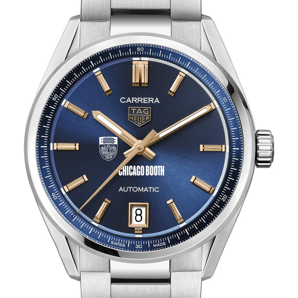 Chicago Booth Women's TAG Heuer Steel Carrera with Blue Dial Shot #1