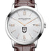 Chicago Men's Baume et Mercier 42mm Classima Watch with Silver Dial & Brown Leather Strap