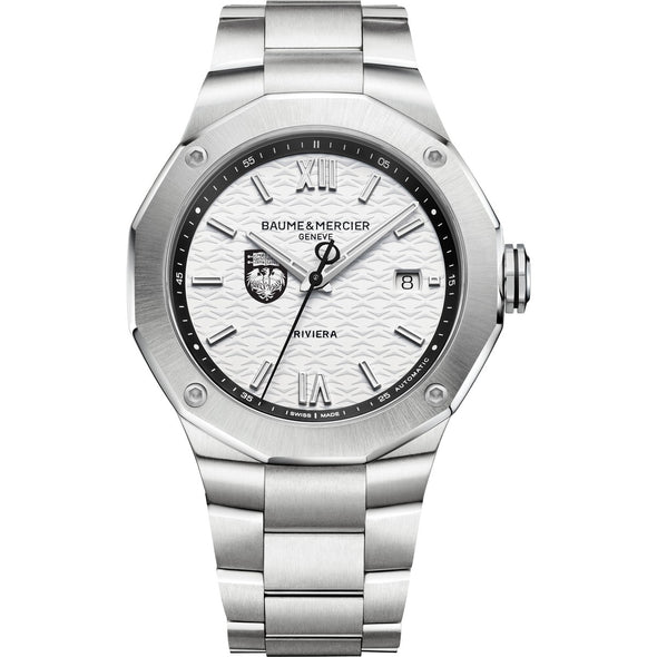 Chicago Men's Baume et Mercier 42mm Riviera Watch with White Dial & Bracelet Shot #2