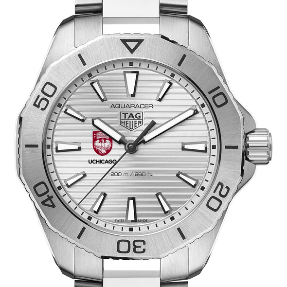 Chicago Men&#39;s TAG Heuer Steel Aquaracer with Silver Dial Shot #1