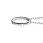 Chicago Monica Rich Kosann "Carpe Diem" Poesy Ring Necklace in Silver Shot #3