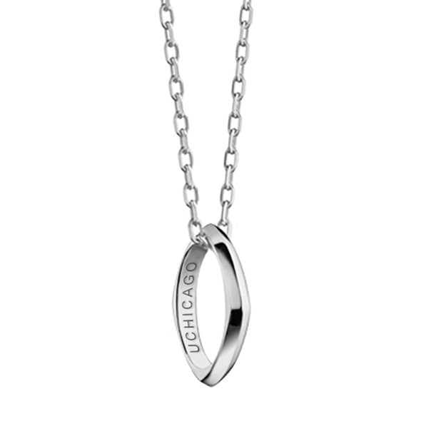 Chicago Monica Rich Kosann Poesy Ring Necklace in Silver Shot #1