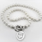 Chicago Pearl Necklace with Sterling Silver Charm Shot #1