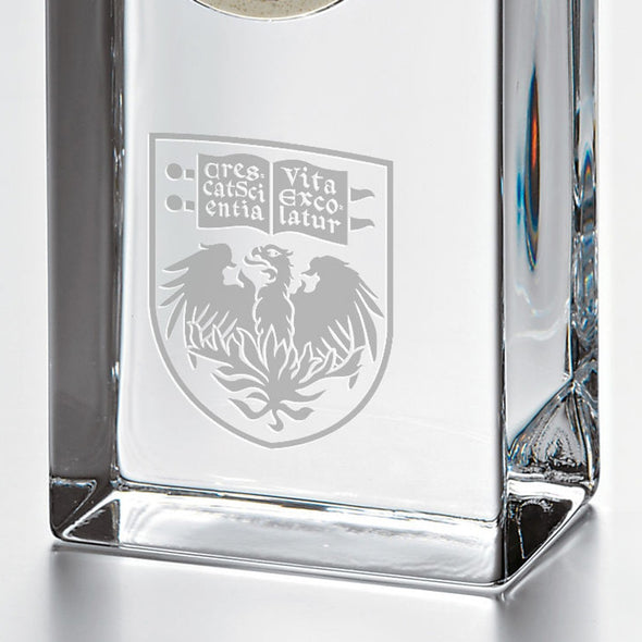 Chicago Tall Glass Desk Clock by Simon Pearce Shot #2