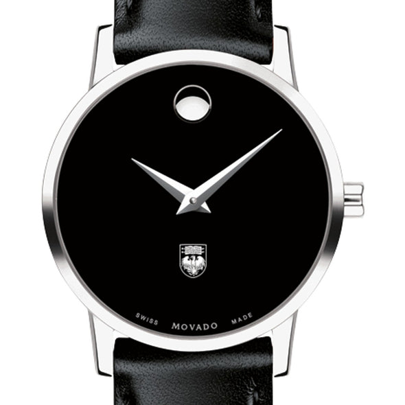 Chicago Women&#39;s Movado Museum with Leather Strap Shot #1