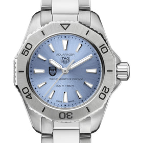 Chicago Women&#39;s TAG Heuer Steel Aquaracer with Blue Sunray Dial Shot #1