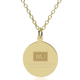 Chobanian & Avedisian School of Medicine 14K Gold Pendant & Chain Shot #1