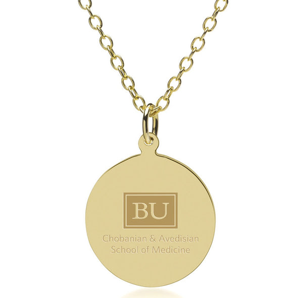 Chobanian & Avedisian School of Medicine 14K Gold Pendant & Chain Shot #1