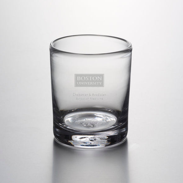Chobanian & Avedisian School of Medicine Double Old Fashioned Glass by Simon Pearce Shot #1