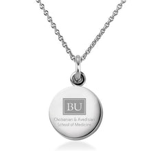 Chobanian & Avedisian School of Medicine Necklace with Charm in Sterling Silver Shot #1