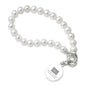 Chobanian & Avedisian School of Medicine Pearl Bracelet with Sterling Silver Charm Shot #1