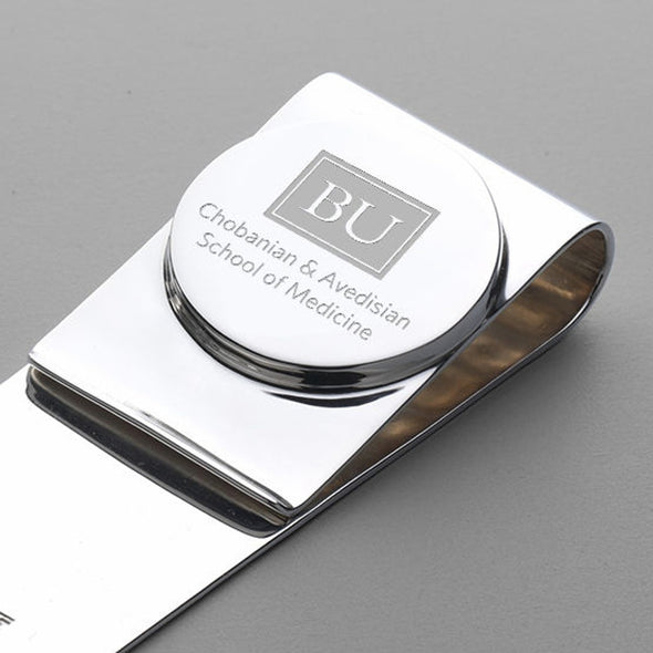 Chobanian & Avedisian School of Medicine Sterling Silver Money Clip Shot #2