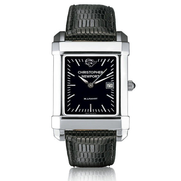 Christopher Newport University Men's Black Quad with Leather Shot #2