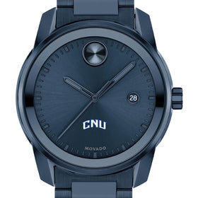 Christopher Newport University Men&#39;s Movado BOLD Blue Ion with Date Window Shot #1