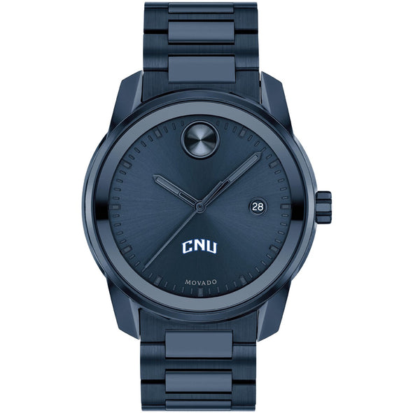 Christopher Newport University Men's Movado BOLD Blue Ion with Date Window Shot #2