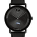 Christopher Newport University Men's Movado BOLD with Black Leather Strap