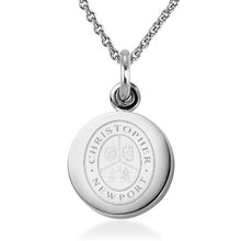 Christopher Newport University Necklace with Charm in Sterling Silver Shot #1