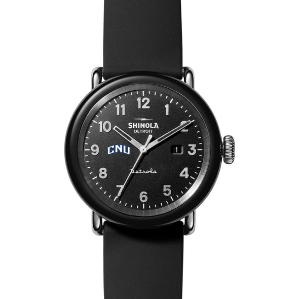 Christopher Newport University Shinola Watch, The Detrola 43mm Black Dial at M.LaHart &amp; Co. Shot #2
