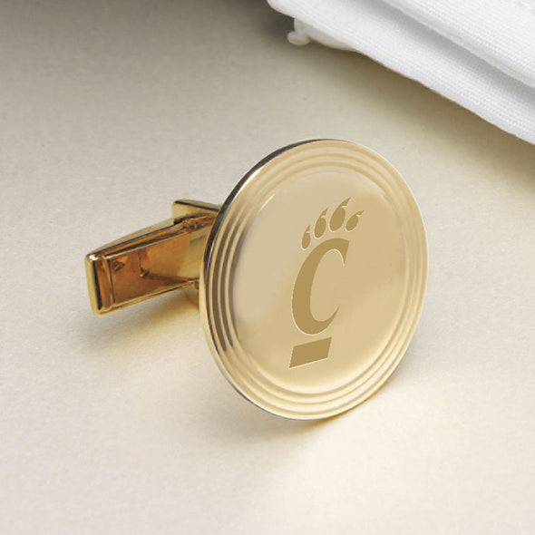 Cincinnati 18K Gold Cufflinks Shot #2