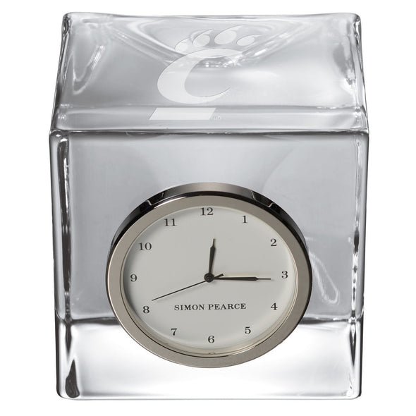 Cincinnati Glass Desk Clock by Simon Pearce Shot #2