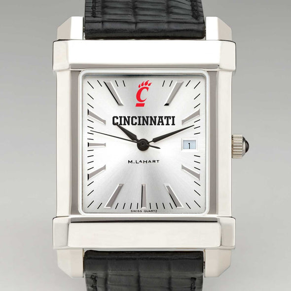 Cincinnati Men's Collegiate Watch with Leather Strap Shot #1