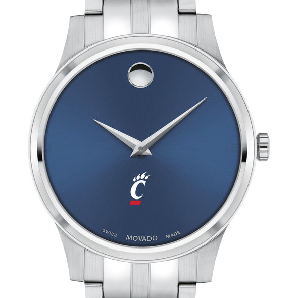 Cincinnati Men's Movado Collection Stainless Steel Watch with Blue Dial Shot #1