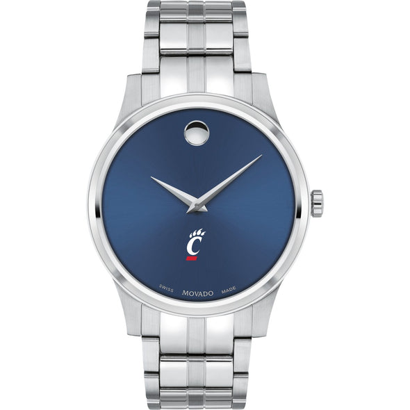 Cincinnati Men's Movado Collection Stainless Steel Watch with Blue Dial Shot #2