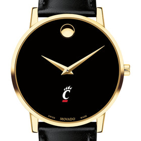 Cincinnati Men's Movado Gold Museum Classic Leather Shot #1