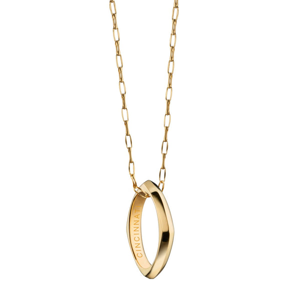 Cincinnati Monica Rich Kosann Poesy Ring Necklace in Gold Shot #1