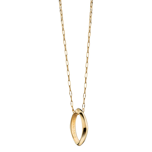Cincinnati Monica Rich Kosann Poesy Ring Necklace in Gold Shot #2