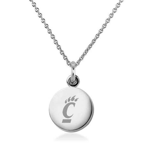 Cincinnati Necklace with Charm in Sterling Silver Shot #1