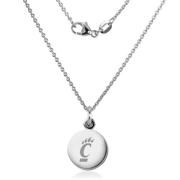 Cincinnati Necklace with Charm in Sterling Silver Shot #2