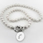 Cincinnati Pearl Necklace with Sterling Silver Charm Shot #1