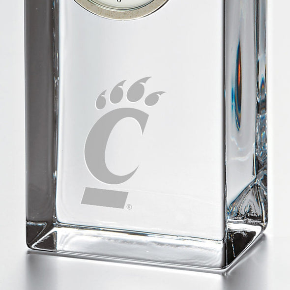 Cincinnati Tall Glass Desk Clock by Simon Pearce Shot #2