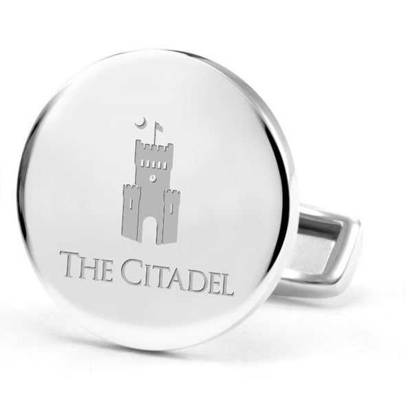 Citadel Cufflinks in Sterling Silver Shot #2