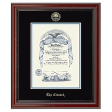 Citadel Diploma Frame, the Fidelitas Shot #1
