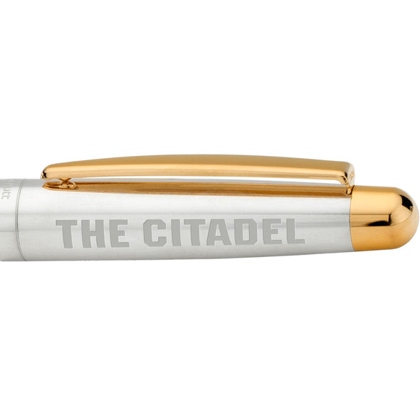 Citadel Fountain Pen in Sterling Silver with Gold Trim Shot #2