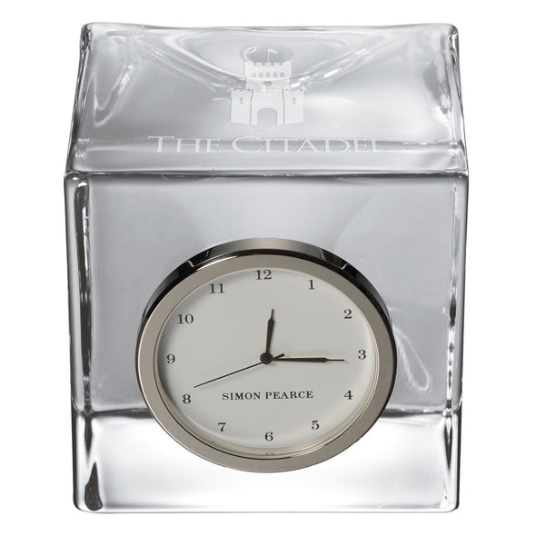 Citadel Glass Desk Clock by Simon Pearce Shot #2