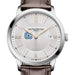 Citadel Men's Baume et Mercier 40mm Classima Quartz Watch with Silver Dial & Dark Brown Leather Strap