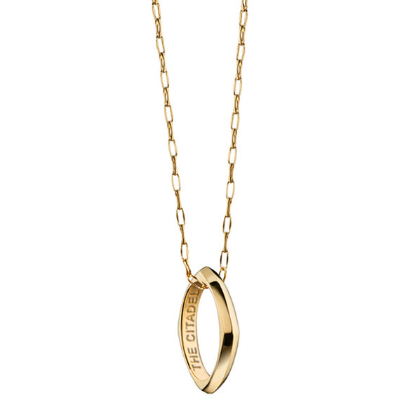 Citadel Monica Rich Kosann Poesy Ring Necklace in Gold Shot #2