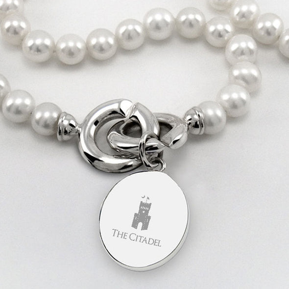 Citadel Pearl Necklace with Sterling Silver Charm Shot #2