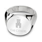 Citadel Sterling Silver Round Signet Ring Shot #2