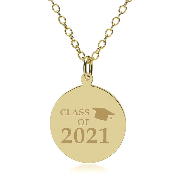 Class of 2021 14K Gold Pendant &amp; Chain Shot #1