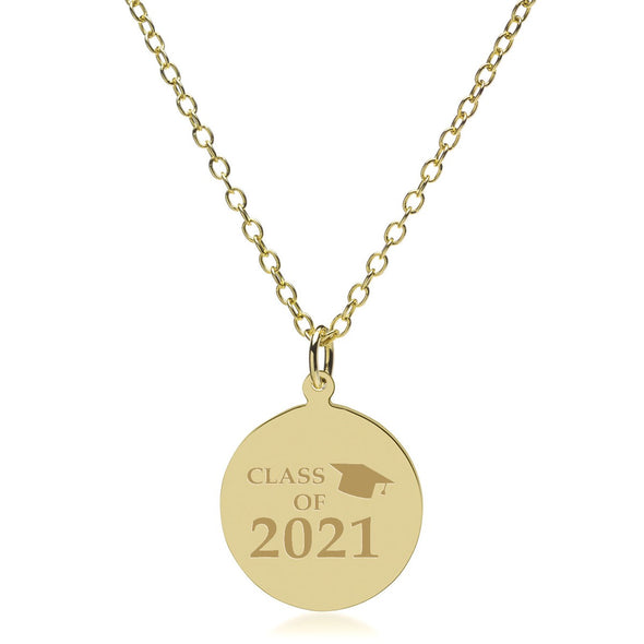 Class of 2021 14K Gold Pendant &amp; Chain Shot #2