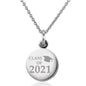 Class of 2021 Necklace with Charm in Sterling Silver Shot #1