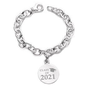 Class of 2021 Sterling Silver Charm Bracelet Shot #1