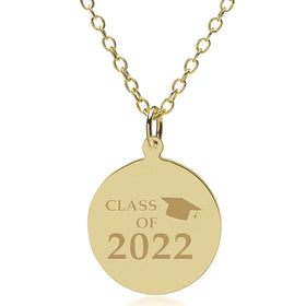 Class of 2022 14K Gold Pendant &amp; Chain Shot #1